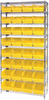 Open Wire Shelving, 9Shelves, 32Bin, Yel; Shelving Unit Type Quantum Storage - 44AC8588 - Newark, An Avnet Company