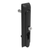 Swinghandle Latch, Large Size - 150 mm , With Padlock Hasp, Use with Linear Actuator or as Single Point Latch, Locking DIN profile, no lock supplied, Non-Sealed, Zinc Alloy, Powder Coated, Black - H3-60-200-050 - Southco