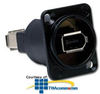 Hubbell 1394 Pro-AV FireWire Feed-Thru Connector - 139410 - TelephoneStuff.com