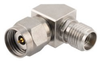 Miter RA 2.4mm Male to 2.92mm Female Adapter with Passivated Stainless Steel Body - FMAD1205 - Fairview Microwave Inc.