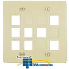 Allen Tel Twelve Port Double Gang Faceplate - AT30D-12 - TelephoneStuff.com