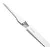 Excelta Four Star Utility Tweezers DN-2A-SN - Stainless Steel Straight Tapered Flat Point Tip - 0.06 in Tip Width - 4 3/4 in Length - 0.01 in Thick - EXCELTA DN-2A-SN - R. S. Hughes Company, Inc.