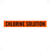 Brady B-946 Black on Orange Vinyl Self-Adhesive Pipe Marker - 2 1/4 in Height - 2 in Character Height - 14 in Length - Printed Msg = CHLORINE SOLUTION - 7345-1 - 754473-67041 - R. S. Hughes Company, Inc.