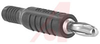 Plug; Banana Plug; 15 A; Black; Brass; Beryllium Copper; 30 VAC/60 VDC (Max.) - 70198260 - Allied Electronics, Inc.