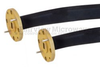 WR-22 Seamless Flexible Waveguide in 24 Inch Using UG-383/U Round Cover Flange With a 33 GHz to 50 GHz Frequency Range - SMW22SF005-24 - Fairview Microwave Inc.