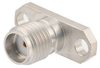 SMA Female (Jack) Connector Field Replaceable 2 Hole Flange (Panel Mount) 0.012 inch Pin, .481 inch Hole Spacing with Metal Contact Ring - FMCN1635 - Fairview Microwave Inc.