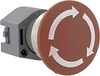 SWITCH, E-STOP ACTUATOR, RED PLASTIC MUSHROOM CAP, WHITE ARROWS - 70029353 - Allied Electronics, Inc.