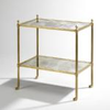 Rectangular Mirror Etagere Table - FTA43/BR - Vaughan Designs, Inc.