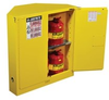 Justrite Sure-Grip EX 893120 30 gal Yellow Corner Storage Cabinet - 43 in Width - 44 in Height - Floor Standing - 697841-15669 - 697841-15669 - R. S. Hughes Company, Inc.