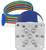 SP4T Latching 0.03 dB Low Insertion Loss Repeatability DC to 20 GHz Terminated Relay Switch, Indicators, Self Cut Off, Reset, 70W, 24V, SMA -- FMSW6333 - Image