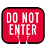 Traffic Cone Snap-On Signs (DO NOT ENTER) - 754476-80117 - R. S. Hughes Company, Inc.