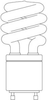 Compact Fluorescent Lamp with Ballast -- FLE10HT3/2GU24CD - Image