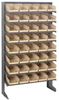 Sloped Rack, 8Shelves, 40Bins, Ivory; Shelving Unit Type Quantum Storage - 44AC6492 - Newark, An Avnet Company