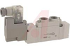 Solenoid Valve; 5 port; 2 posit single;body ported; 12VDC; grommet .3m lead -- 70071529