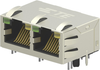 Rj45 Connector, R/a Jack, 2Port, Th Rohs Compliant Te Connectivity - 74AJ9227 - Newark, An Avnet Company