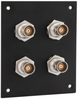 4 JACK PANEL INSERT BULKHEAD REAR MOUNT TRB 4 LUG NON ISOLATED - REF00169 - MilesTek Corporation