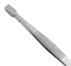 Excelta Three Star Utility Tweezers 27-SA - Stainless Steel Straight Flat Tip - 0.25 in Tip Width - 4 1/4 in Length - 0.02 in Thick - EXCELTA 27-SA - R. S. Hughes Company, Inc.