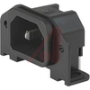 Inlet; PCB; 250 VAC; 10 A; gt 10 Megohms @ 500 VDC; 3 kV @ 50 Hz; Thermoplastic - 70080800 - Allied Electronics, Inc.