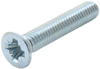 Pozi Csk Head Machine Screw, Steel, M2.5; Thread Size Metric Tr Fastenings -- 27AC4112