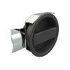 Flush Cam Latch, Small Size, Turn Clockwise to Latch / Lock, Single or Three - Point Latching, Standard Style Handle, Powder Coat, Black - 01-10-401-65 - Southco