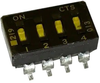 Dip Switch, 0.1A, 50Vdc, 4Pos, Smd Rohs Compliant Cts - 60AJ4828 - Newark, An Avnet Company