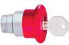 Pushbutton Operator, Non-Illum. Mushroom Red 40mm Head, Key Release, 22mm - 70156749 - Allied Electronics, Inc.