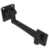 Monitor Mount, Tilt & Swivel, Single Arm, With VESA Mounting Plate, Wall Mount, Front Fastened, Aluminum Alloy, Powder Coat, Black - AV-D32-23A142-50 - Southco