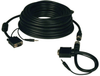 High Resolution SVGA/VGA Monitor Easy Pull Cable with Audio and RGB Coax (HD15 M/M), 50-ft. -- P504-050-EZ - Image