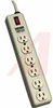 Strip, Power; 6; 6 ft.; UL Listed; Metal; 6 ft. - 70200234 - Allied Electronics, Inc.