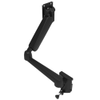 Monitor Mount, Height Adjusting, Double Arm, With VESA Mounting Plate, Rail Mount, Aluminum Alloy, Powder Coat, Black - AV-D32-79W173-50 - Southco
