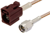 SMA Male to Bordeaux FAKRA Jack Cable 24 Inch Length Using RG316 Coax - PE39348D-24 - Pasternack