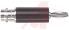 Adapter, Banana; BNC (Female); Beryllium Copper, Gold Plated; Beryllium Copper - 70197891 - Allied Electronics, Inc.