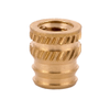 E-Z Sonic™ Threaded Insert for Plastic - Tapered - Double vane - 6-32 -- DV-006-TH - Image