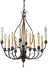F2615/12HTBZ Mid. Chandeliers-Candle - 642271 - Capital Lighting, Inc.