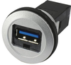 Coupler, In Line, Usb 3.0 A, Jack-Jack, 9Pos; In Line Connector A Harting - 45W0120 - Newark, An Avnet Company