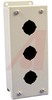 Enclosure, Pushbutton; Steel; 3.25 in.;2.75 in.; 3.5 in.; Gray Powder Coating - 70165111 - Allied Electronics, Inc.