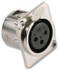 Xlr Chassis Socket Nickel; No. Of Contacts Pro Signal - 27W3373 - Newark, An Avnet Company