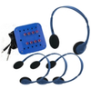 Kids Lab Pack with 4 Personal Headphones and Jackbox - KHA2/K4SV - Visual Sound, Inc.