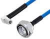 Plenum 7/16 DIN Male to QMA Male Right Angle Low PIM Cable 200 cm Length Using SPP-250-LLPL Coax , LF Solder - PE3C5873-200CM - Pasternack