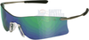 Crews Rubicon Safety Glasses with Emerald Mirror Lens - T411G - Safety Glasses USA