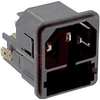 Module, Pwr Entry;Appliance Inlet;Snap-In Mt;Quick Conn.;10A;250VAC;50Hz - 70080704 - Allied Electronics, Inc.