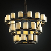 POR-8713-10-SAWT-DBRZ Large Chandeliers-Glass Shade - 670423 - Capital Lighting, Inc.
