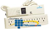 Leviton 7-Outlet (6 Switched, 1 Continuosly live) Strip.. -- 4950-PSC - Image