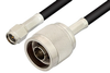 SMA Male to N Male Cable 72 Inch Length Using 53 Ohm RG55 Coax - PE3654LF-72 - Pasternack