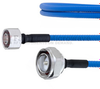 Low PIM 4.1/9.5 Mini DIN Male to 7/16 DIN Male Plenum Cable SPP-250-LLPL Coax in 12 Inch and RoHS - FMCA1309-12 - Fairview Microwave Inc.
