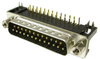 DB25 Male Right Angle PC Mount (Short Type) Connector - 85-728 - Computer Network Accessories, Inc.