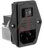 SINGLE PHASE IEC-INLET PEM, 4 A 250V AC2-POLE 2 FUSE US FORMAT - 70027983 - Allied Electronics, Inc.