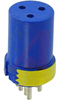 connector comp,insert only,size 14s,blue insul,3 #16 solder cup socket contact - 70141345 - Allied Electronics, Inc.
