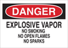 Brady B-302 Polyester Rectangle White Chemical, Biohazard, Hazardous & Flammable Material Sign - 14 in Width x 10 in Height - Laminated - 85166 - 754476-85166 - R. S. Hughes Company, Inc.