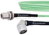 Low Loss RA N Male to N Female Bulkhead Cable LL142 Coax in 48 Inch and RoHS with LF Solder - FMCA1242-48 - Fairview Microwave Inc.